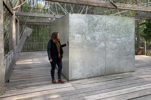 Tia-Thuy Nguyen, Silver Room (2016–2018). Château La Coste, Provence, France. Photo: Georges Armaos.